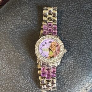 Hannah Montana Silver and Purple Bracelet Watch